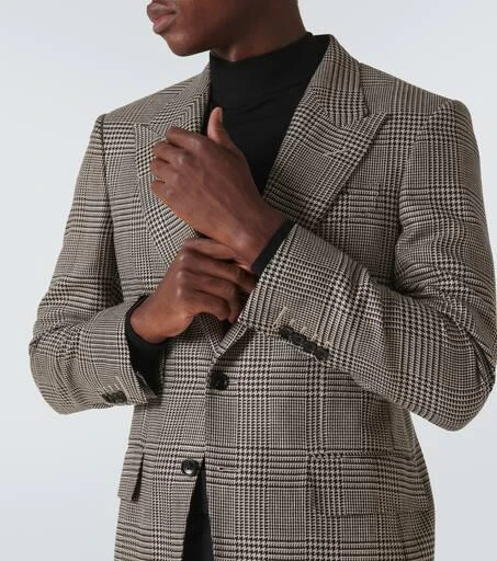 Tom Ford Shelton houndstooth wool-blend blazer 5