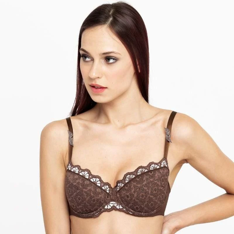 TRUEDAMES Charm Lace Padded Balcony Bra