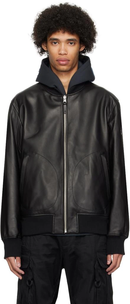 Mackage Black Easton Reversible Leather Jacket 1