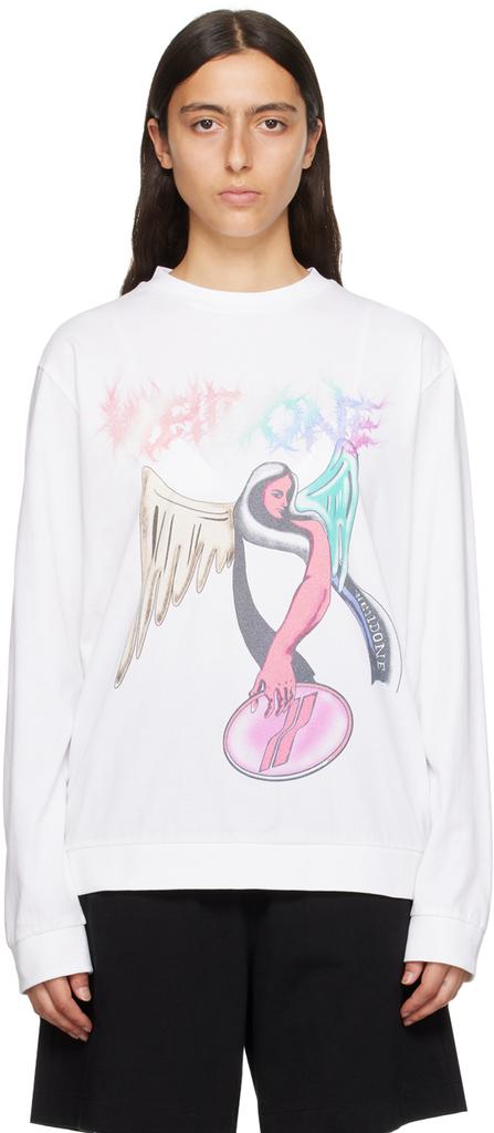 We11done White Monster Fitted Hoodie - Hoodies - BeyondStyle