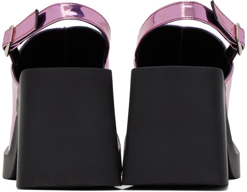 Justine Clenquet Pink Raf Mules