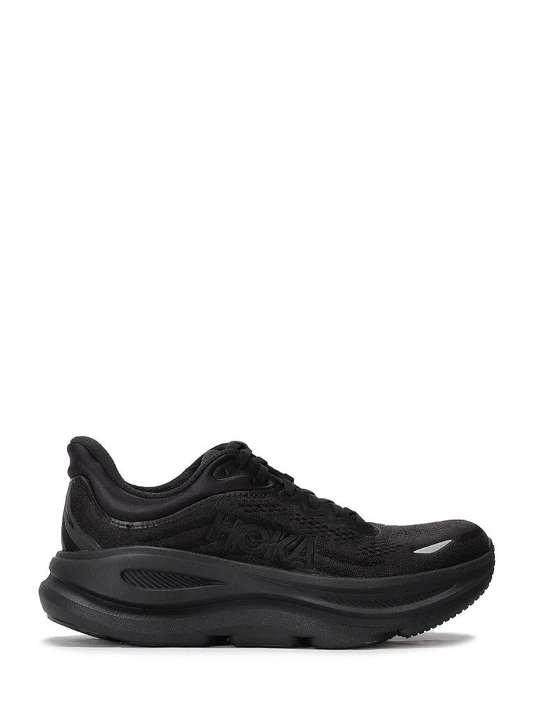 Hoka One One Streamlined Black Running Shoe With Textured Mesh Upper 1