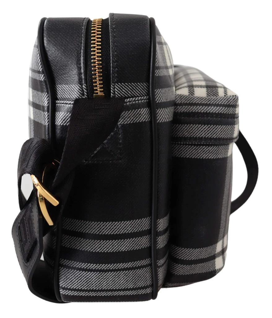 Versace Versace Grey Fabric & Leather Crossbody Bag 2