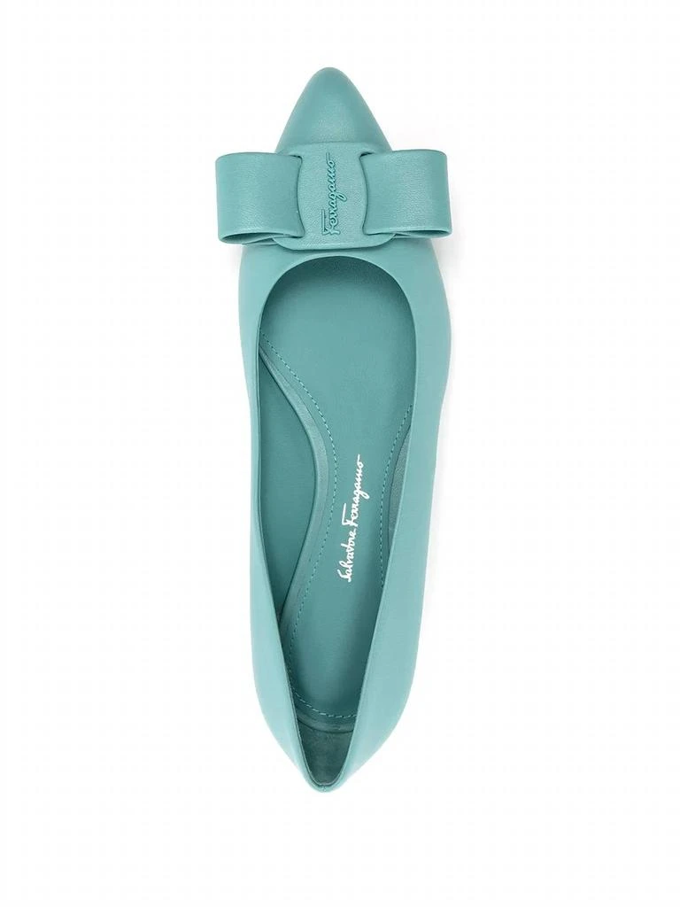 Salvatore Ferragamo Women
s Viva Ballerina Shoes In Light Blue 4