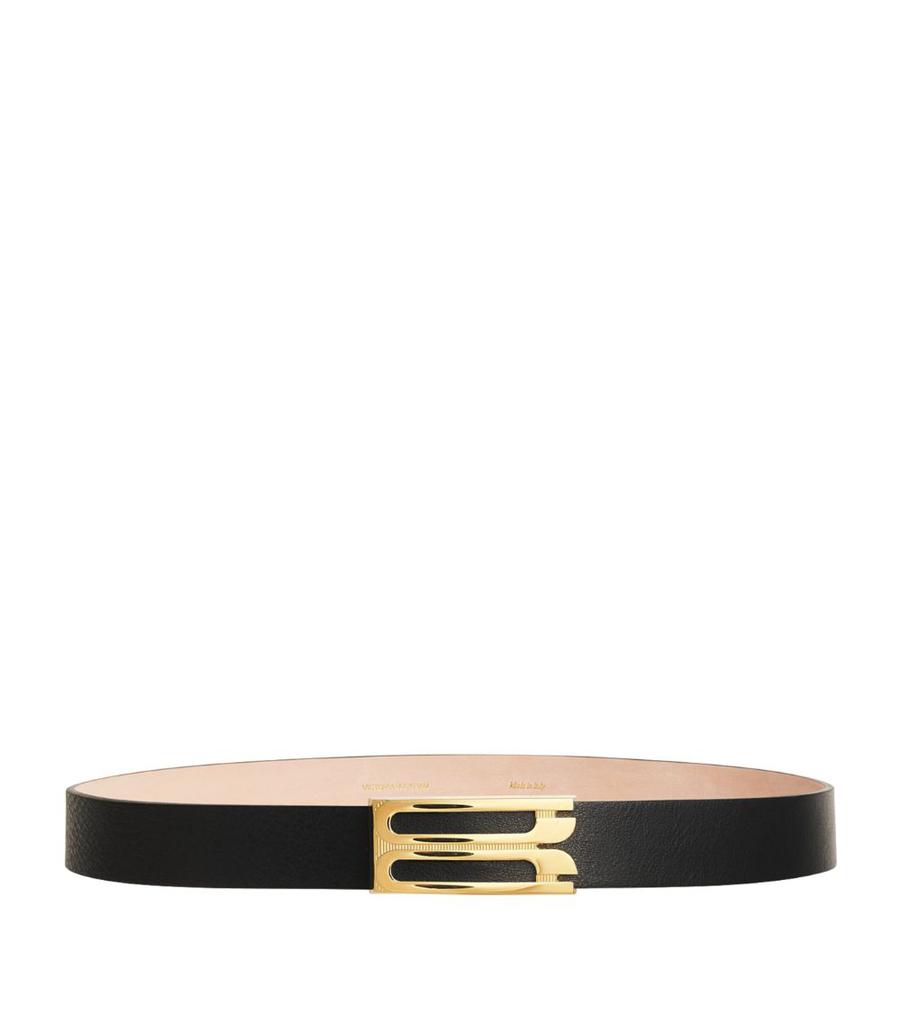 VICTORIA BECKHAM レザー ベルト Frame Belt In Black Leather – Victoria Beckham Inc