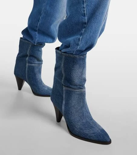 Isabel Marant Rouxa denim ankle boots 4