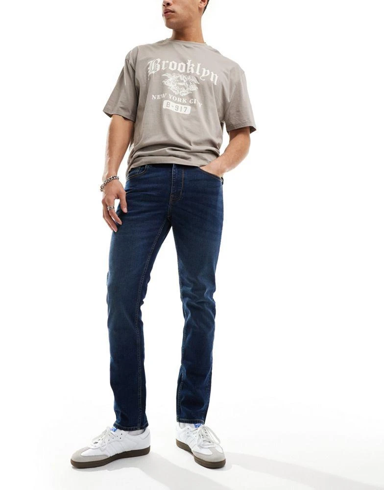 Ben Sherman Ben Sherman Dark Blue Stone wash denim jeans 4