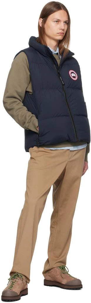 Canada Goose Navy Lawrence Puffer Down Vest 4