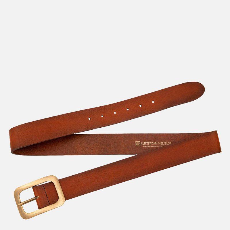Amsterdam Heritage Jodi | Statement Buckle Classic Leather Belt