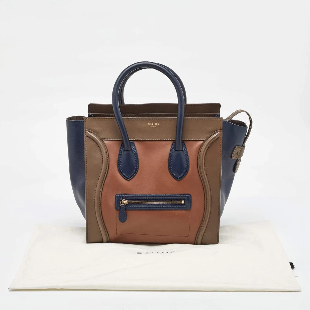 Celine Celine Tricolor Leather Mini Luggage Tote 11