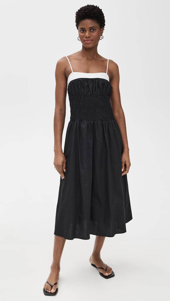 Moon River Smocked Midi Dress
