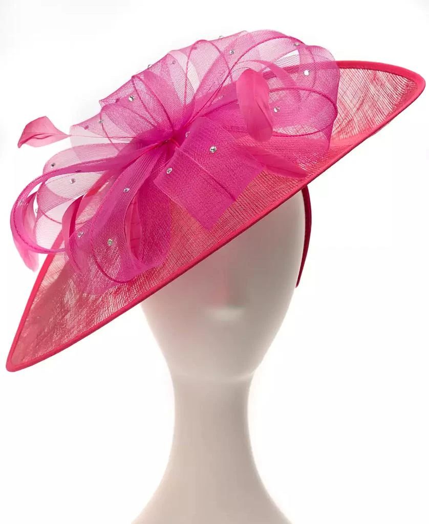 August Hat Company Embellished Sinamay Fascinator 2