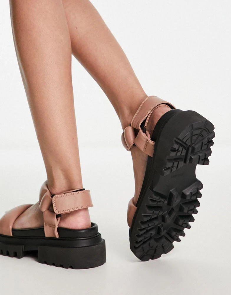 ALL SAINTS AllSaints Helium leather sandals in pink 3