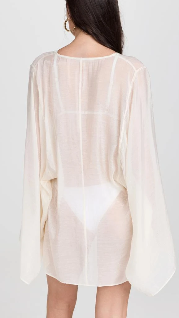 Good American Tencel Long Sleeve Mini Coverup 2