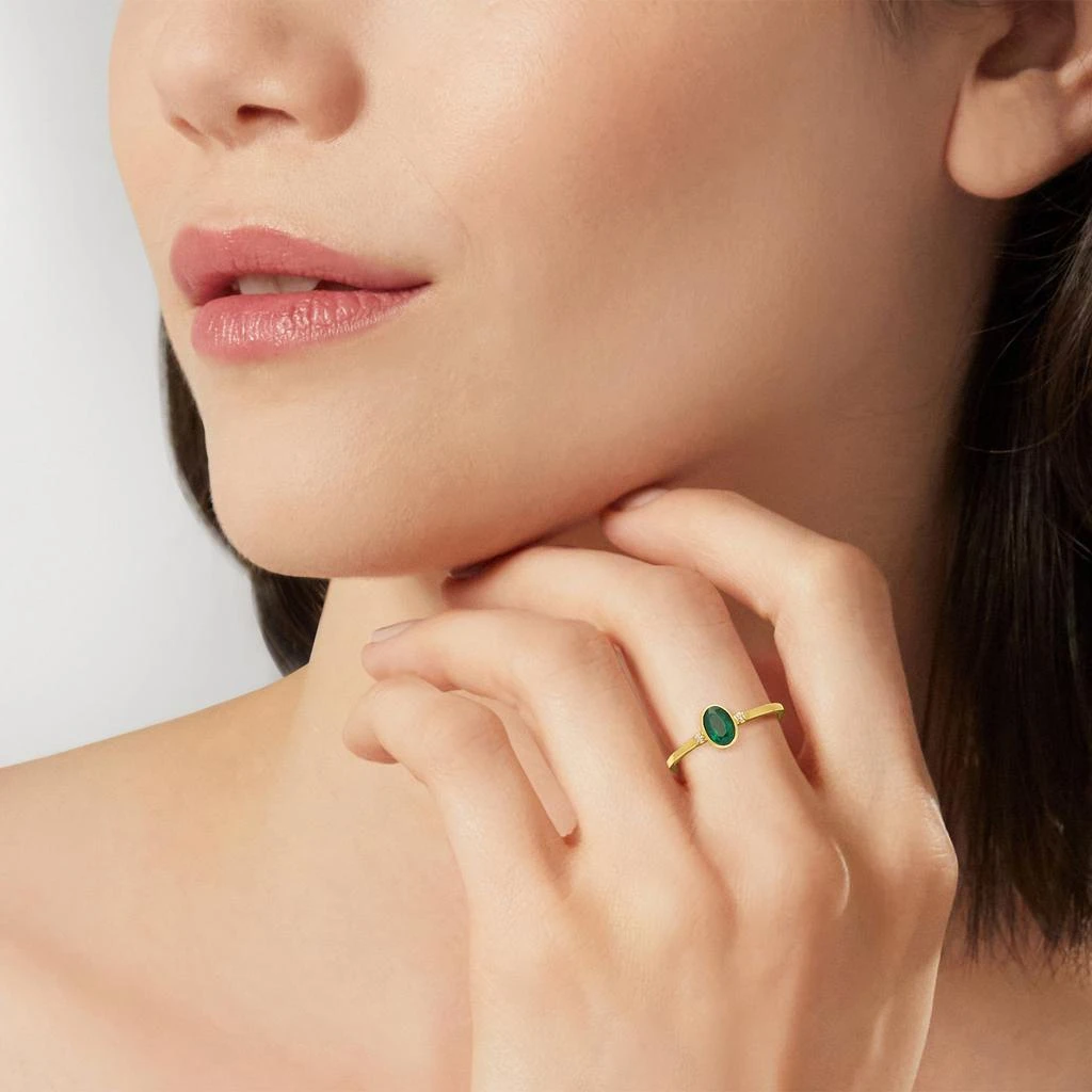 Ross-Simons Ross-Simons Emerald Ring in 14kt Yellow Gold 2