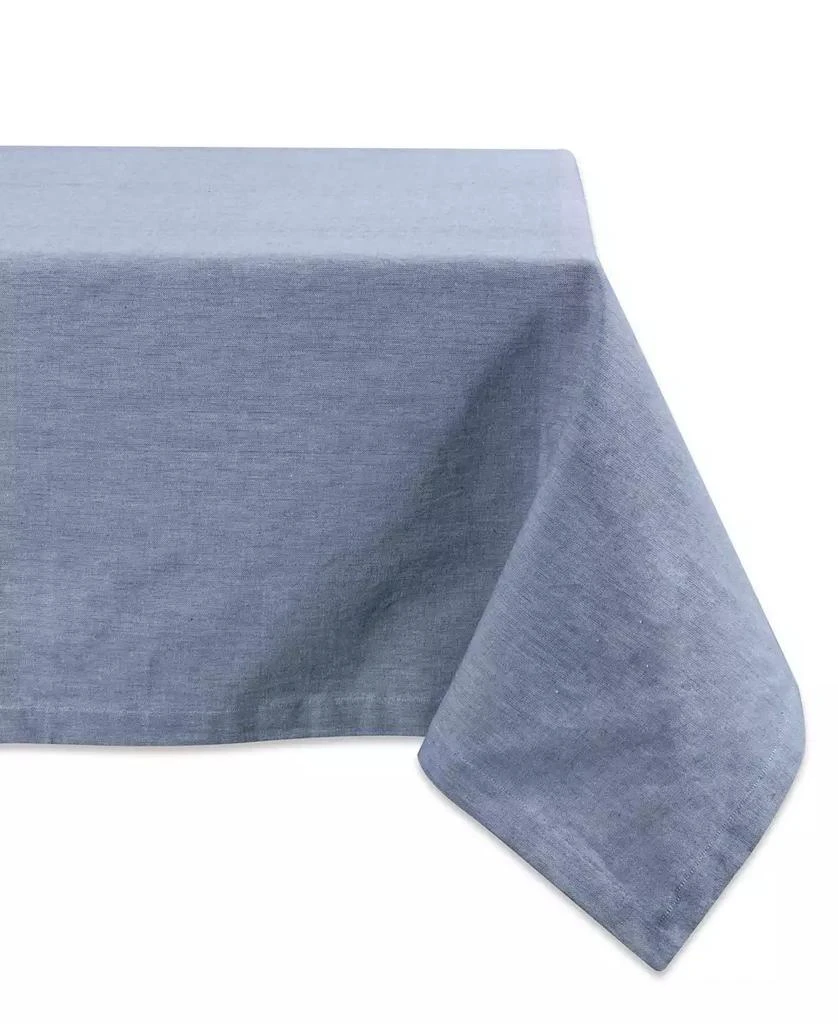 Design Imports Solid Chambray Tablecloth 60" x 84" 1