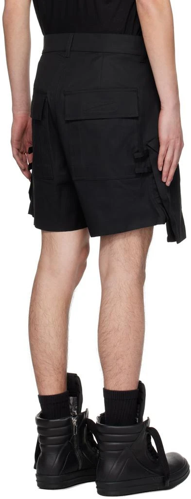 Rick Owens Black Stefan Cargo Shorts 3