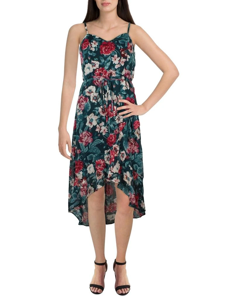 BCX Womens Floral Print Midi Maxi Dress 2