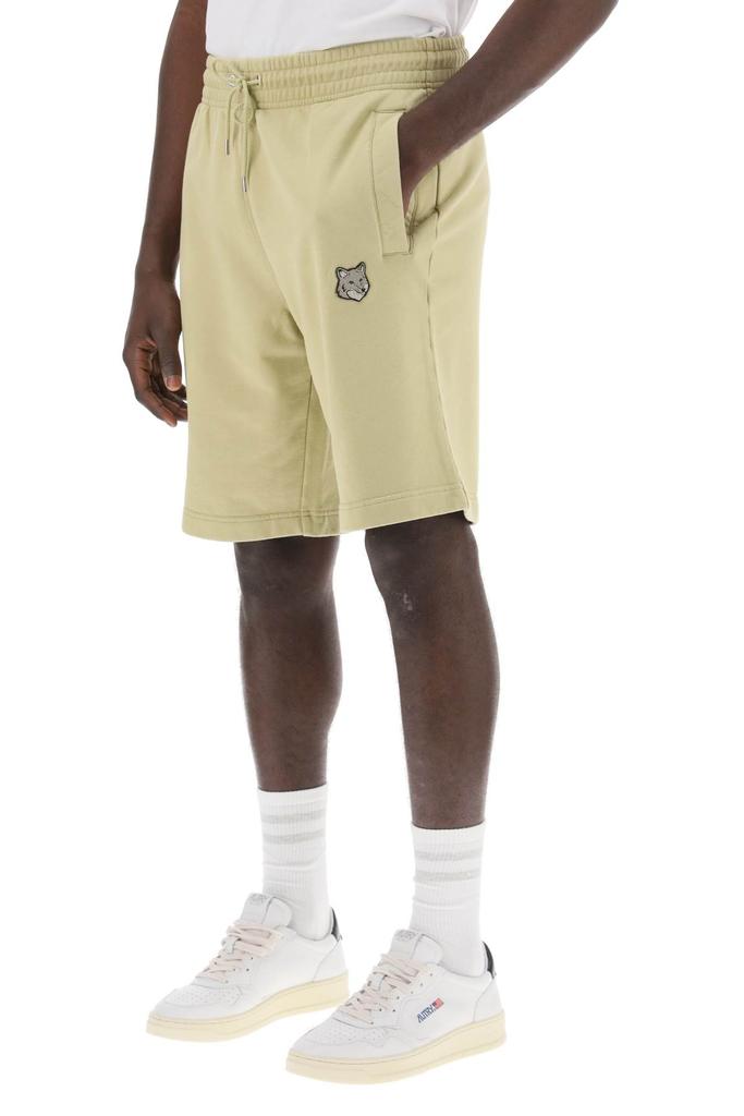 ★Maison Kitsune★Bold Fox Head Patch Oversize Jog Shorts★ Maison Kitsune BOLD FOX HEAD PATCH OVERSIZE JOG SHORTS