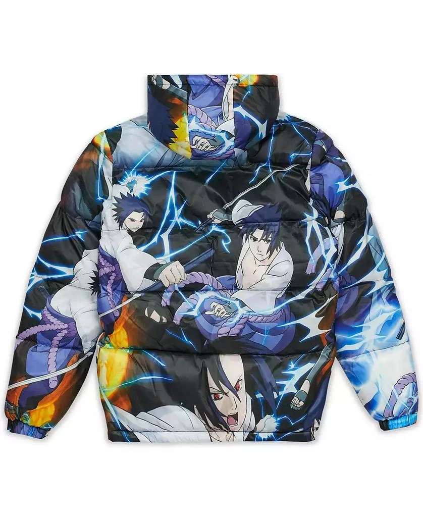 Reason Men's Naruto Sasuke All Over Print Puffer Jacket 2