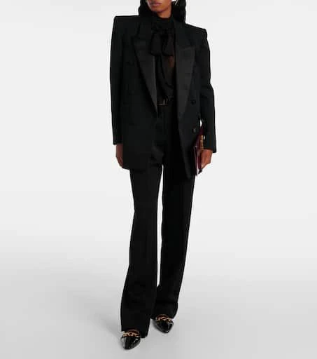 Yves Saint Laurent Le Maillon convertible patent leather mules 3