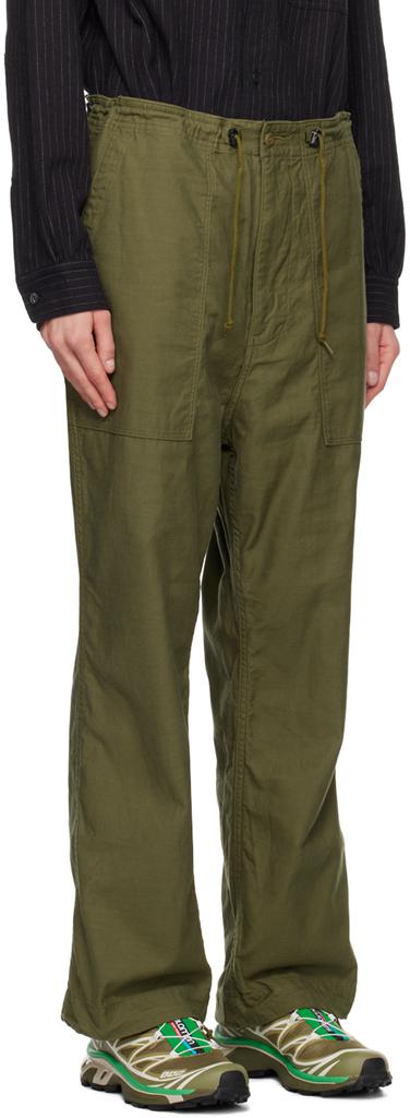 NEEDLES Green String Fatigue Trousers