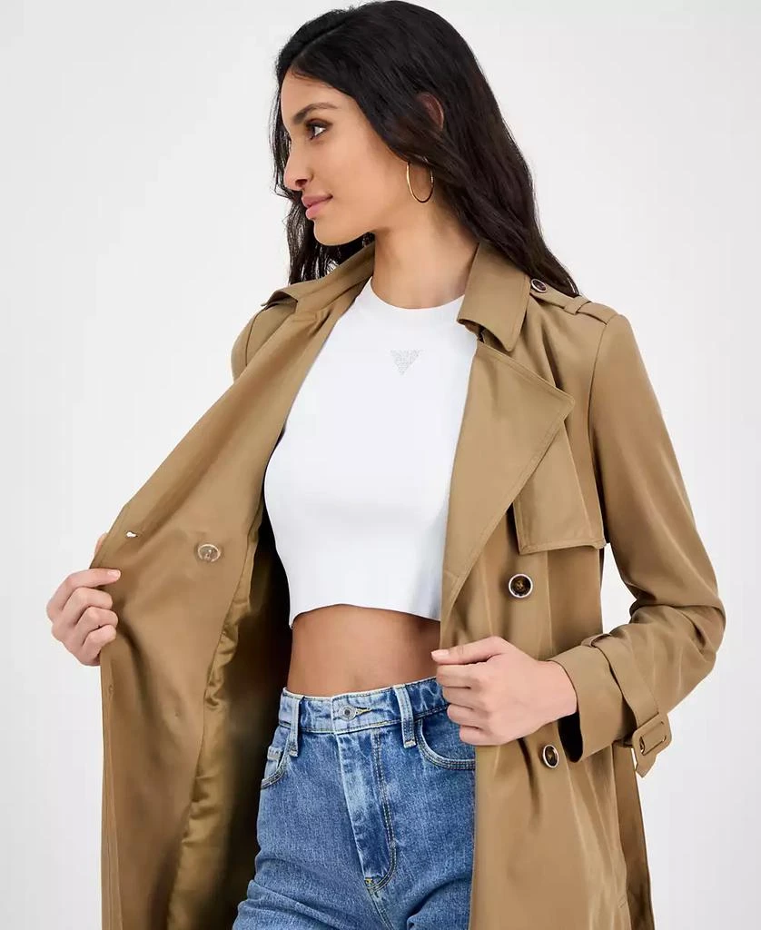 GUESS Women's Maya Unstructured Trench Coat 4