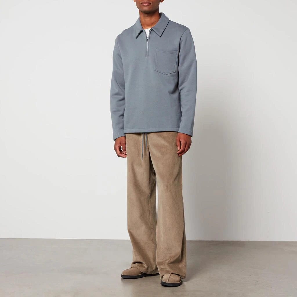 Samsøe Samsøe Samsøe Samsøe Jonathan Cotton-Jersey Half-Zip Sweatshirt 3