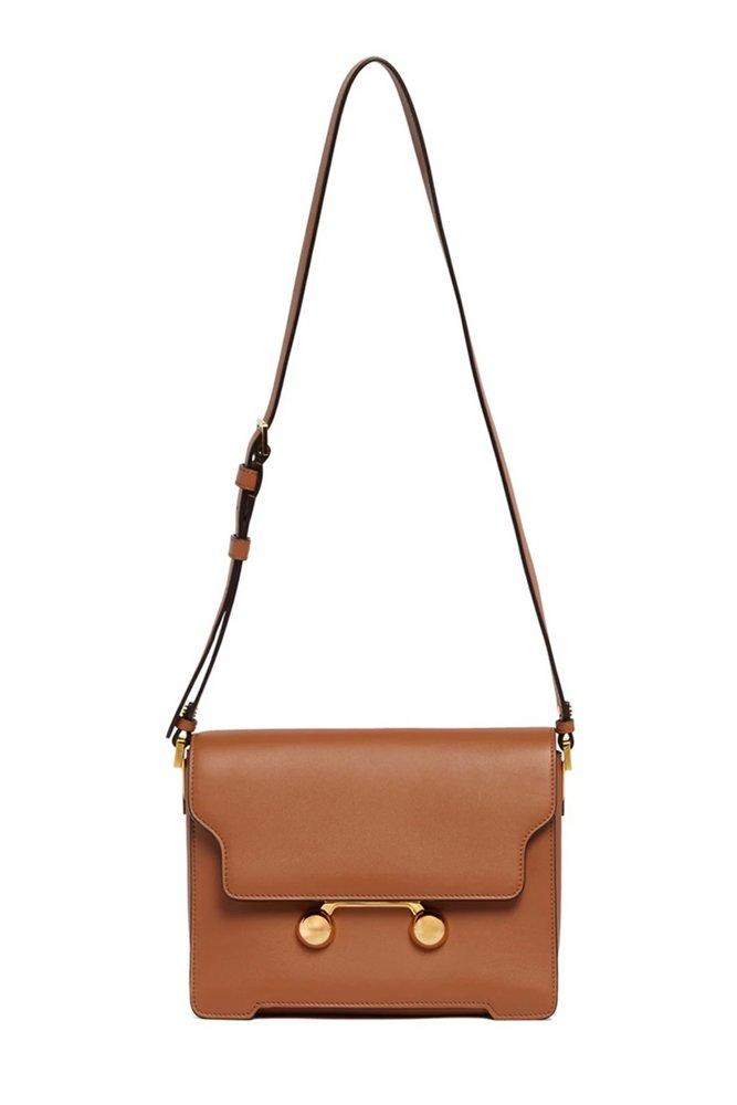 Marni Marni Trunkaroo Foldover Top Medium Shoulder Bag