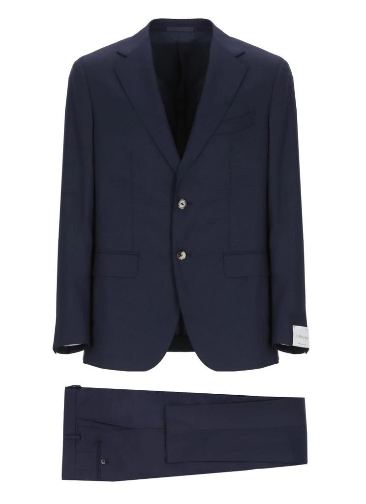 CARUSO Blue Wool Suit 1