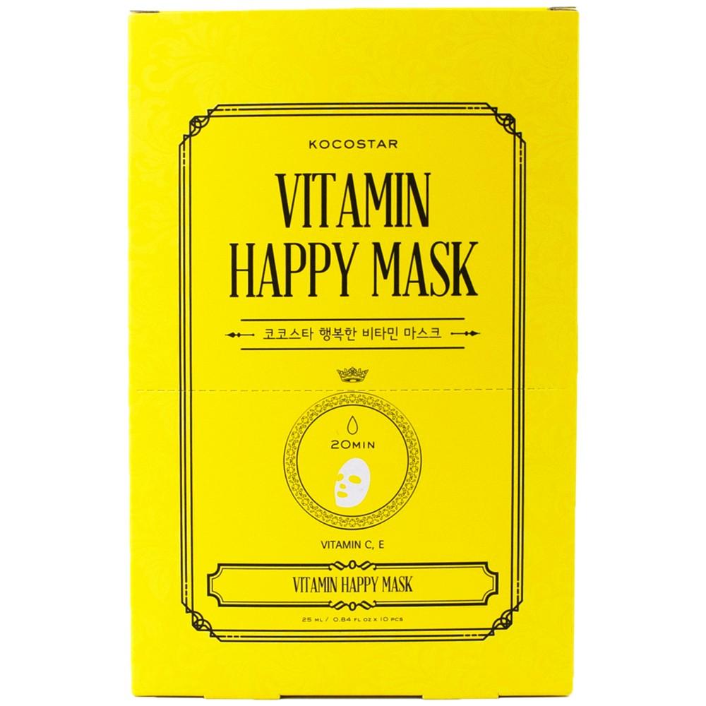 KOCOSTAR Vitamin Happy Mask, 10-Pk.