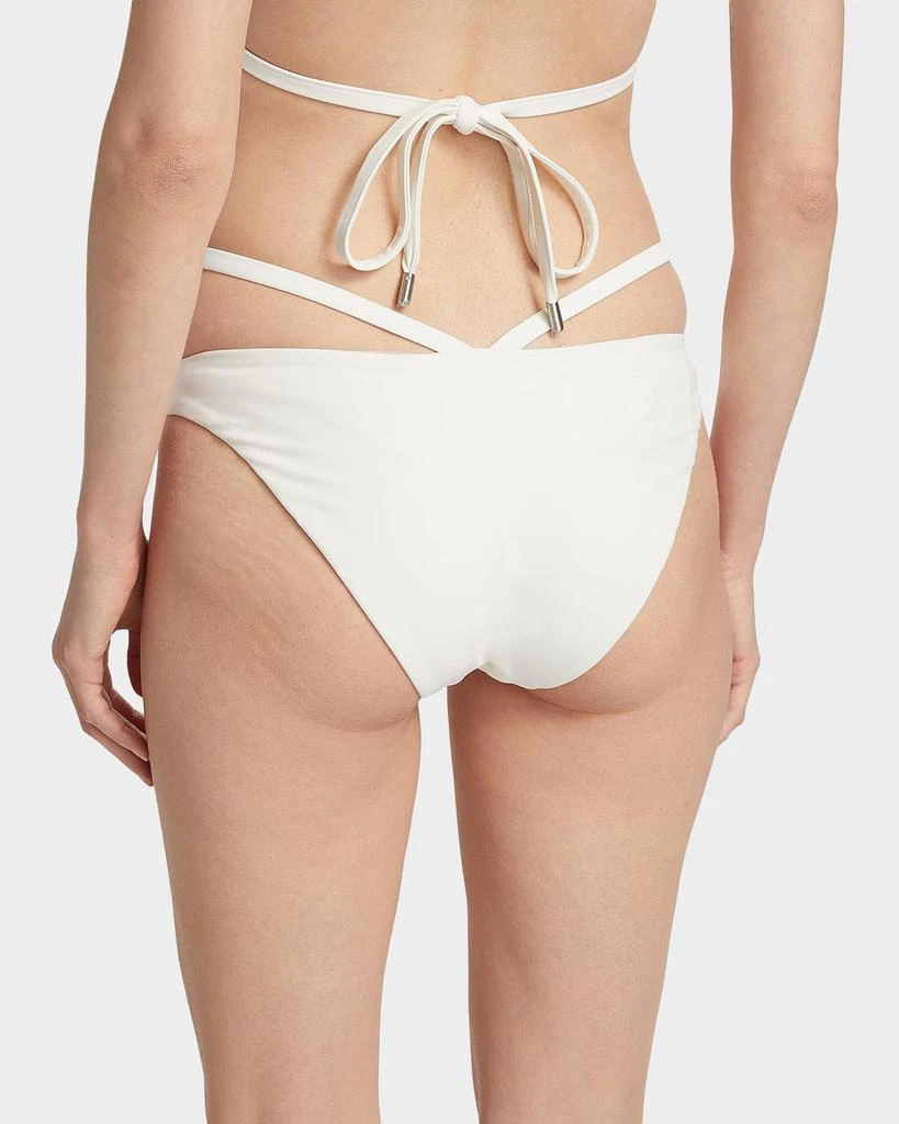 SIMKHAI Emmalynn Solid Strappy Bikini Bottoms 3