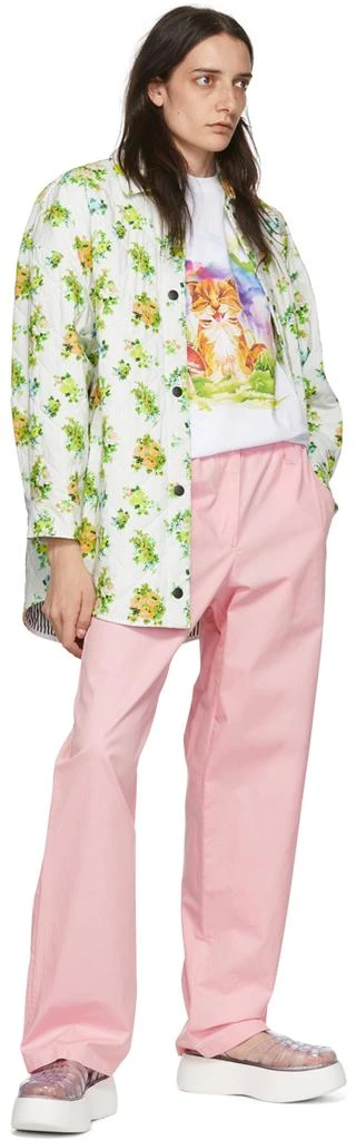 MSGM Pink Cotton Trousers 4