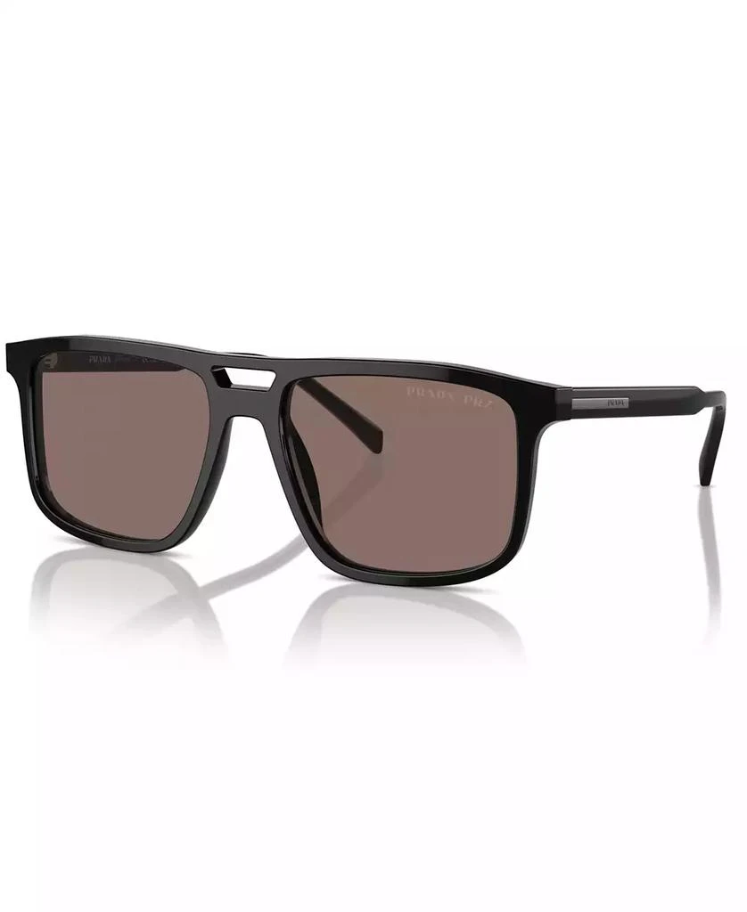Prada Iconic Plaque Rectangular Men's Sunglasses, PR A22S 1