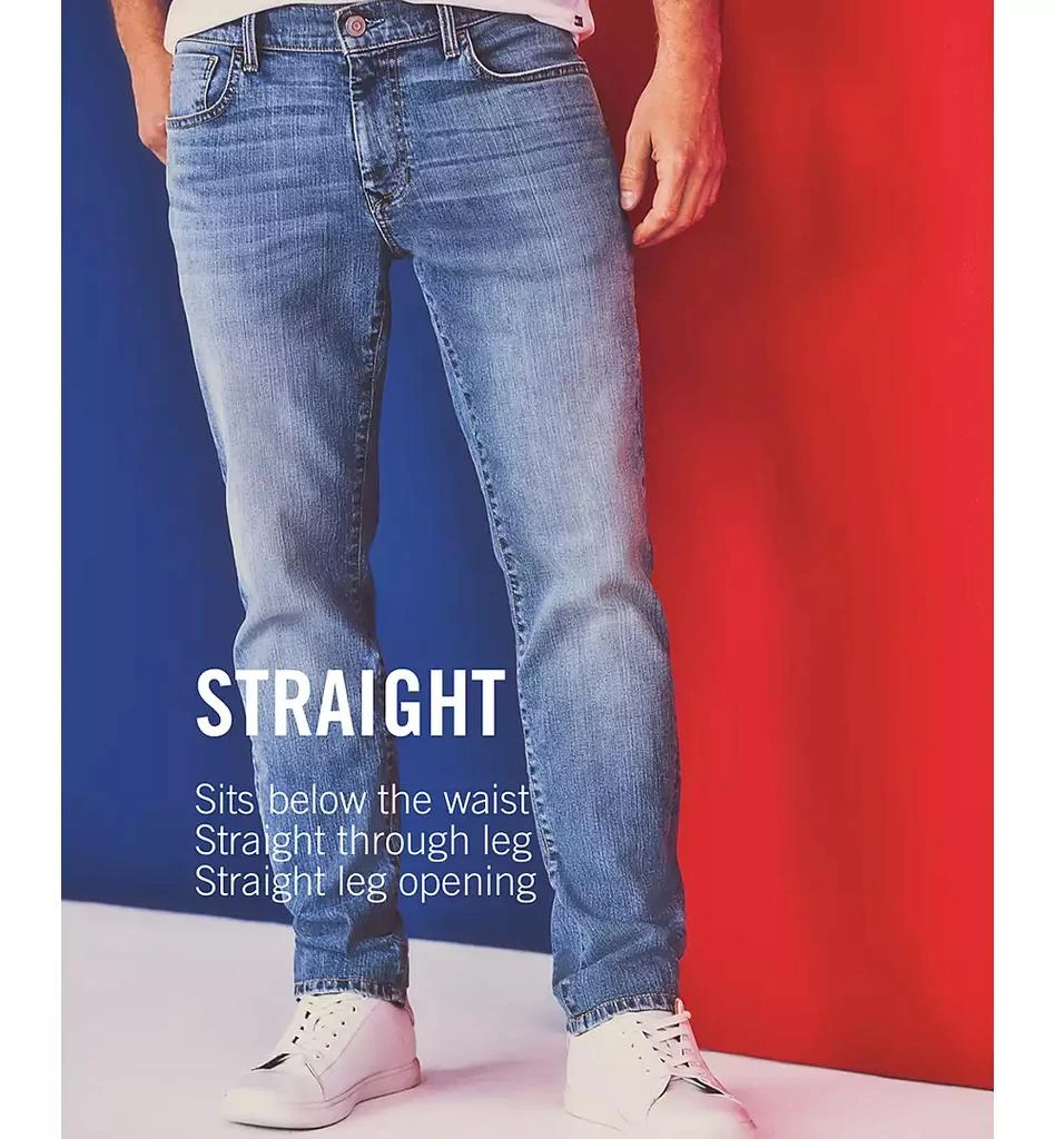 Tommy Hilfiger Men's Big & Tall Straight Fit Stretch Jeans 7