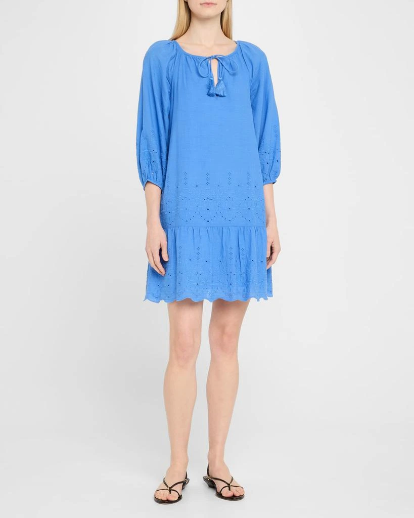 Tommy Bahama Embroidered Cotton Eyelet Tunic Dress - Dresses & Skirts -  BeyondStyle