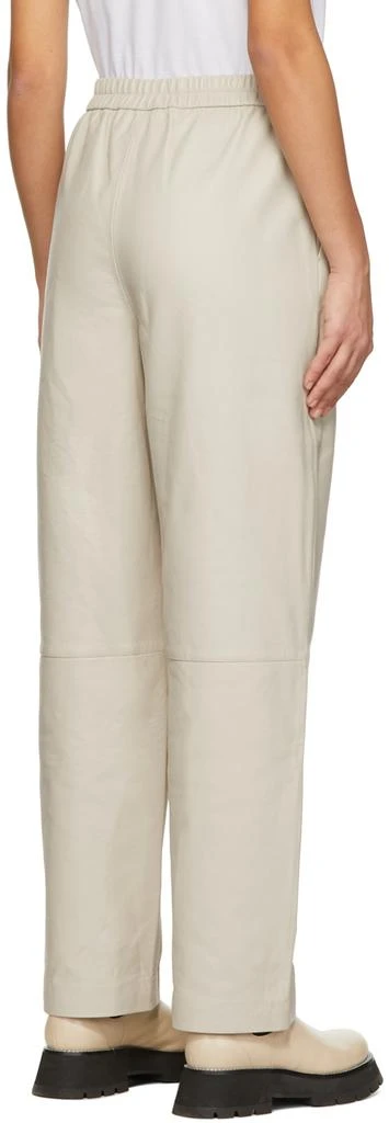 HOUSE OF DAGMAR Taupe Jane Leather Pants 3