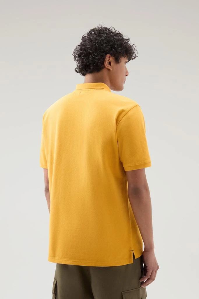 Woolrich Piquet Polo Shirt in Pure Cotton - Men - Yellow 3