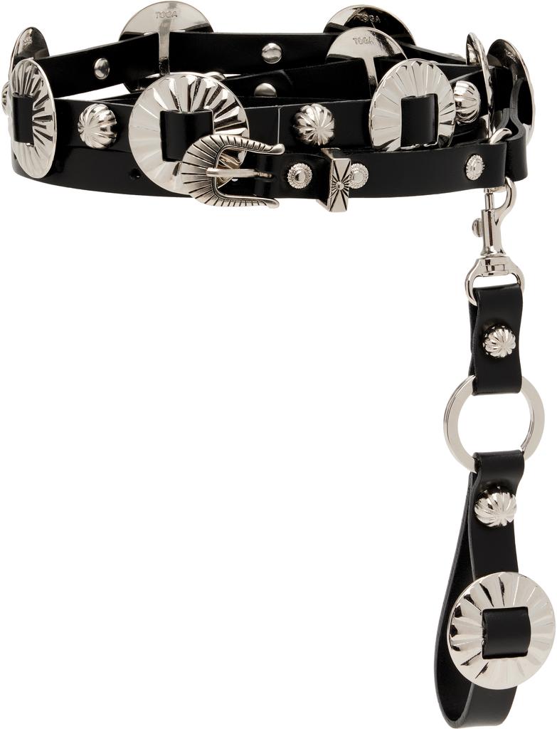 定価2.5万 新品 TOGA PULLA l concho belt Shop Black Concho Narrow Belt on Sale at BeyondStyle – Get 51% Off