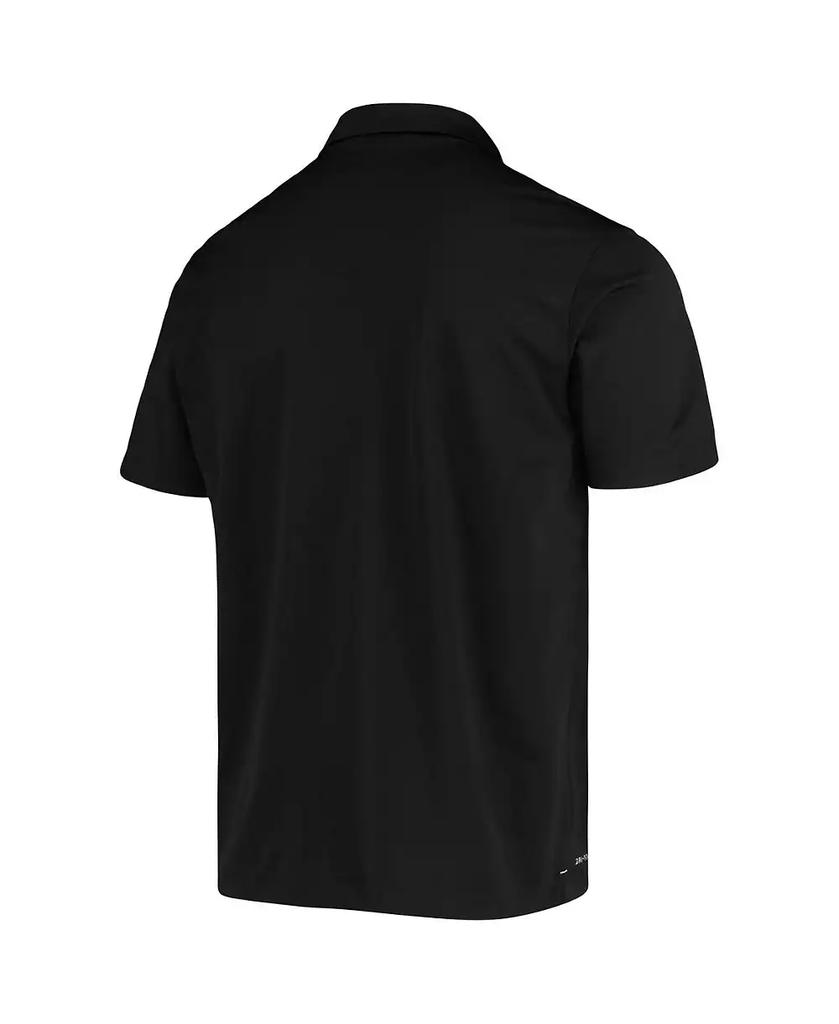 NIKE Men's Black Colorado Buffaloes Primary Logo Varsity Performance Polo Shirt