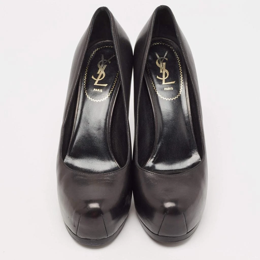 Yves Saint Laurent Yves Saint Laurent Black Leather Tribtoo Pumps Size 41 3