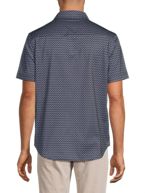 BUGATCHI Miles OoohCotton® Palm Print Shirt 2