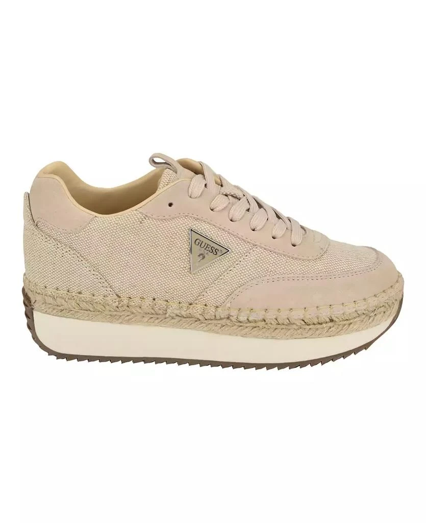 GUESS Women's Stefen Lace-Up Platform Espadrille Sneakers 2