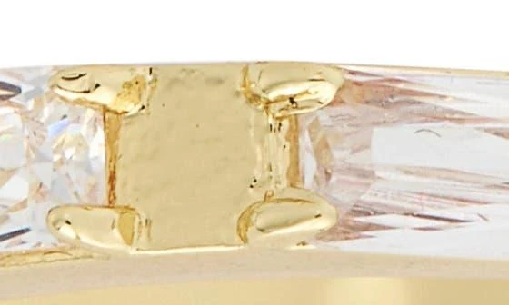 Covet Set of 2 Baguette Cubic Zirconia Stackable Rings 3