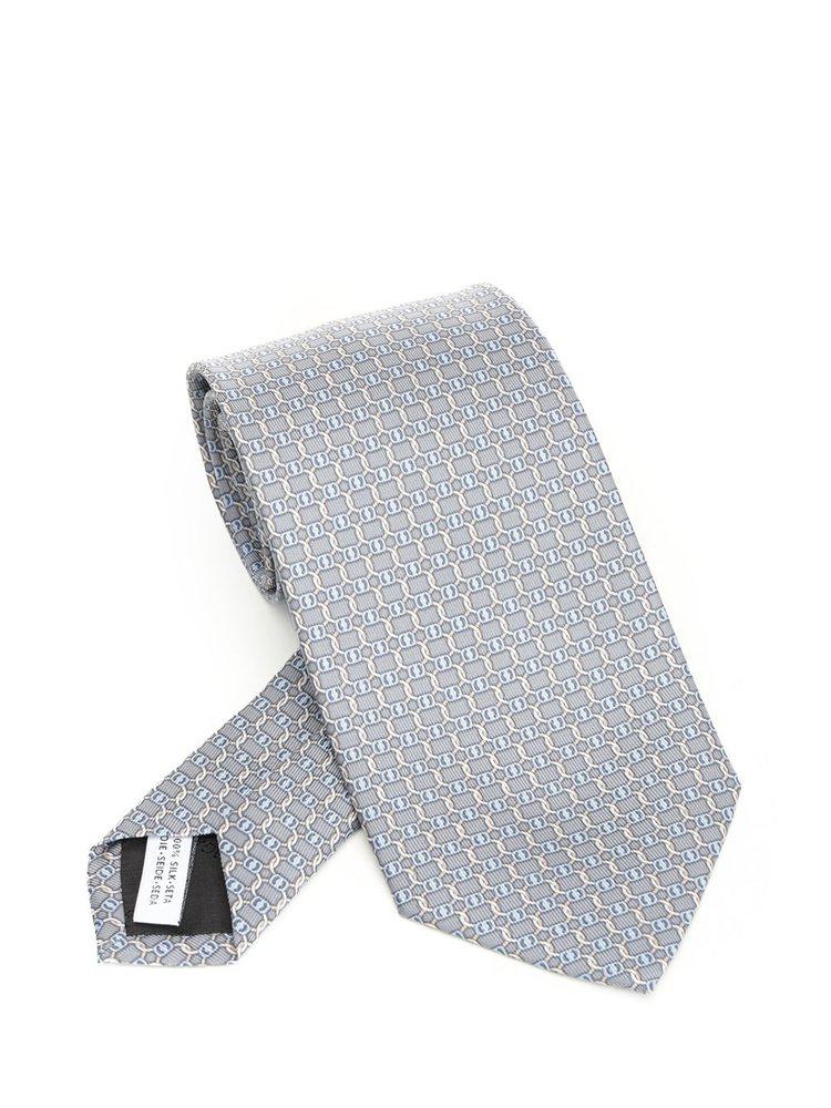 Salvatore Ferragamo Ferragamo Vara Buckle Printed Tie