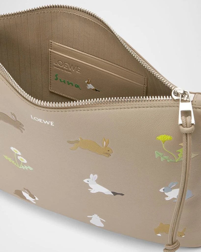 Loewe x Suna Fujita Bunnies Printed Pouch Bag 3