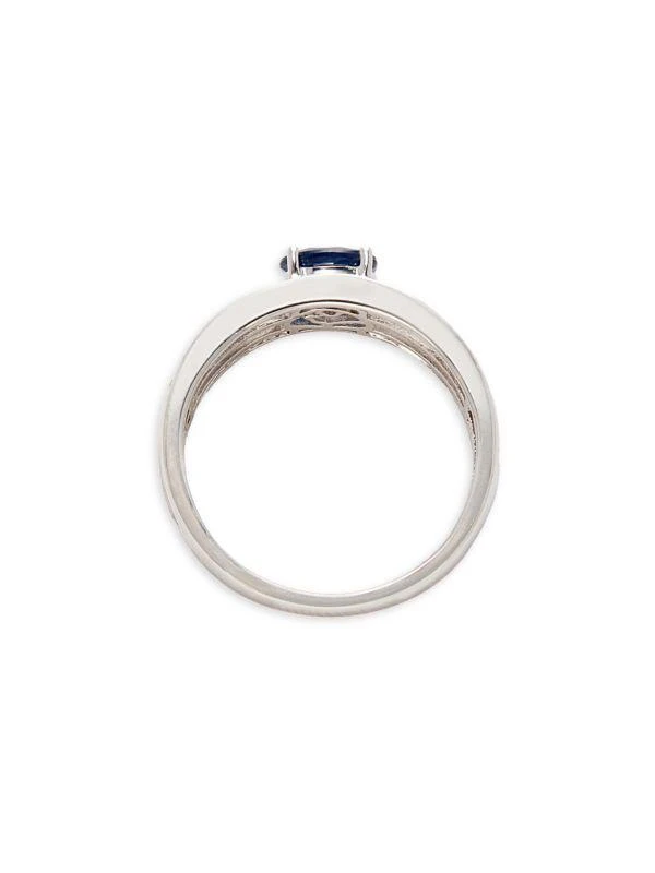 Effy Eny Sterling Silver, Sapphire & Diamond Ring 3