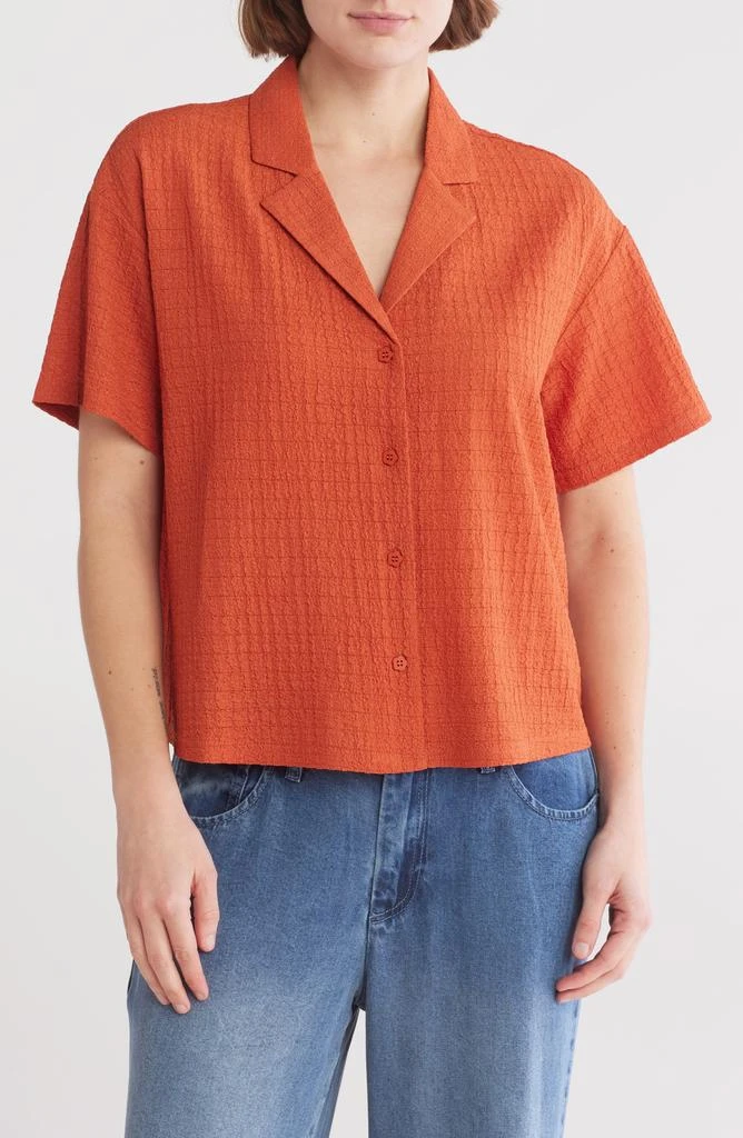 DR2 by Daniel Rainn Short Sleeve Knit Button-Up Shirt 1