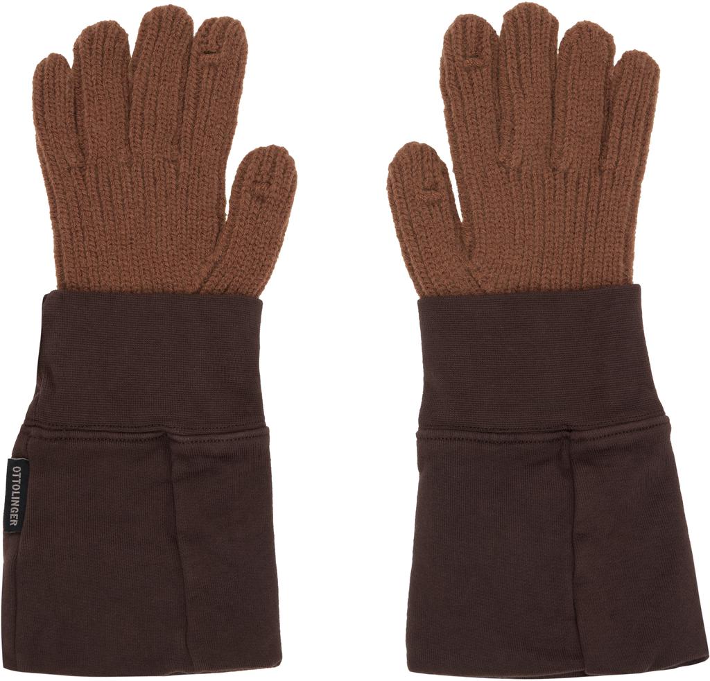 Ottolinger Brown Deconstructed Sleeve Glove