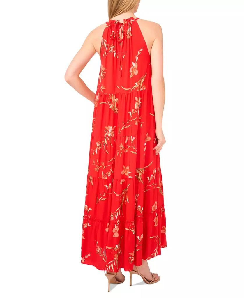 CeCe Women's Printed Halter-Neck Maxi Dress 3
